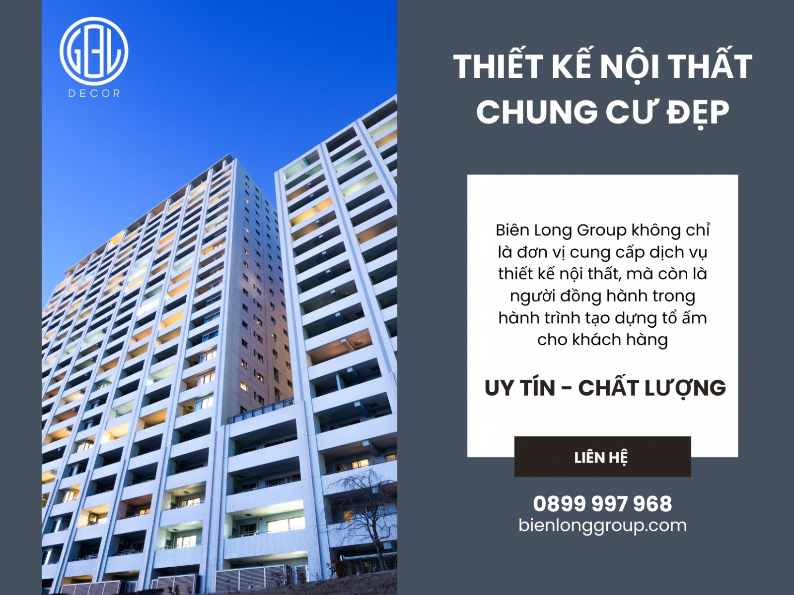Thiết kế nội thất chung cư đẹp Cần Thơ